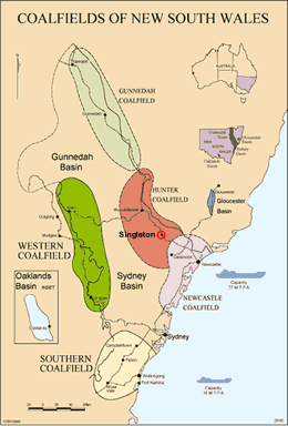 NSW Coalfields Map